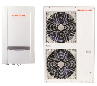 Termodinamik 14 kw split ısı pompası - inverter